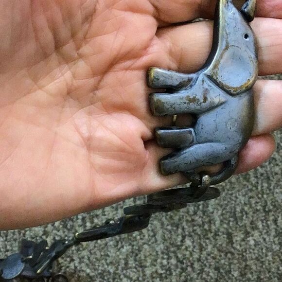 Calypso Metal Elephants Chain Women Belt One Size